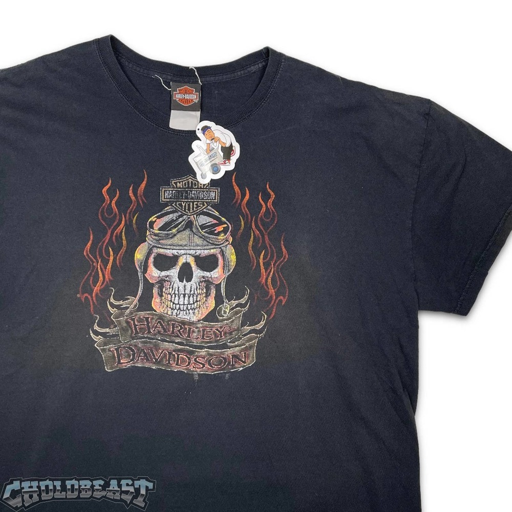 Y2K Harley Davidson Copper Canyon Worn T Shirt 2XL 2000s